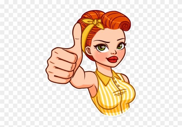 Стикеры девушки