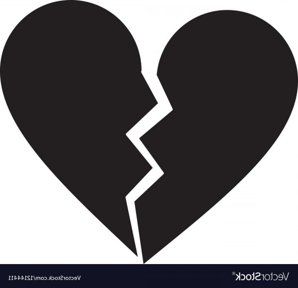 Разбитое сердце вектор