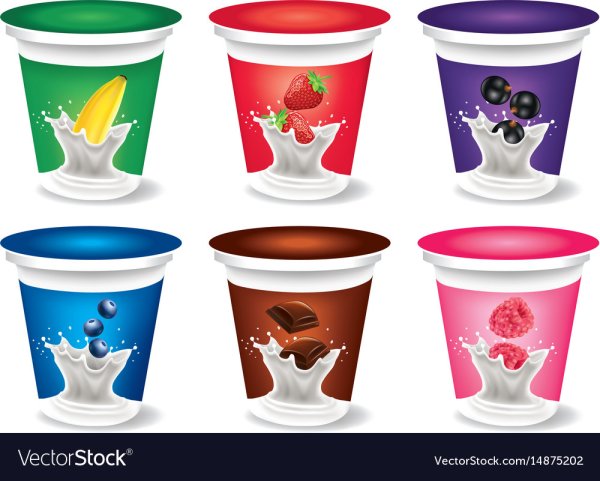 Наклейка на йогурт