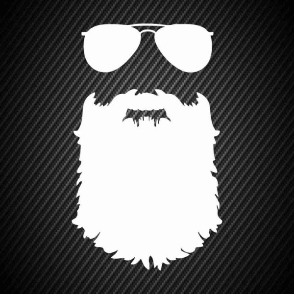 Наклейка бородатый