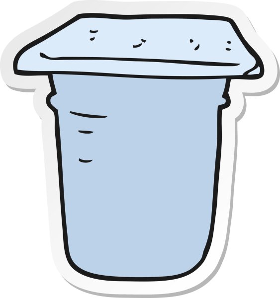 Kefir cartoon vector PNG
