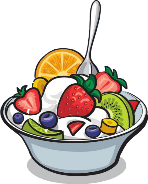 Фрукты на тарелке легко