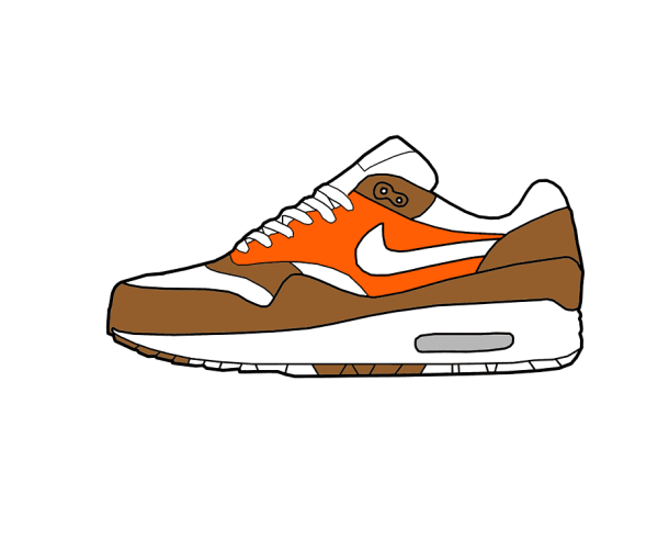 Nike Air Max нарисованные