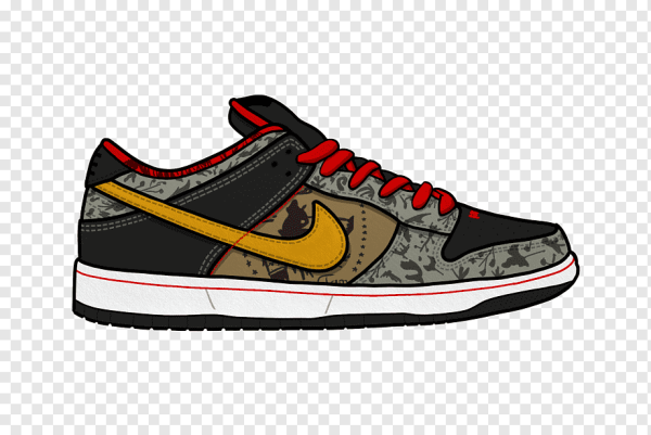 Nike Dunk кроссовки рисунок