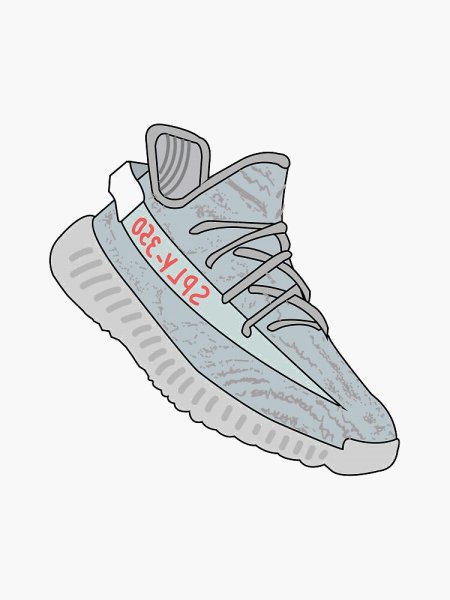 Нарисованный кроссовок