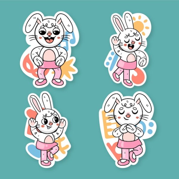 Стикер различных предметов