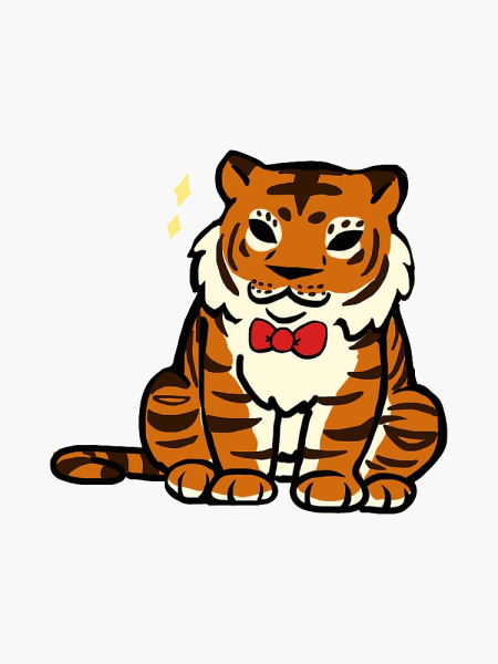 Тигр вектор