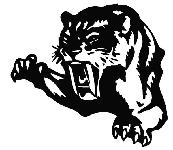 Нарисованный Тигренок с разными эмоциями