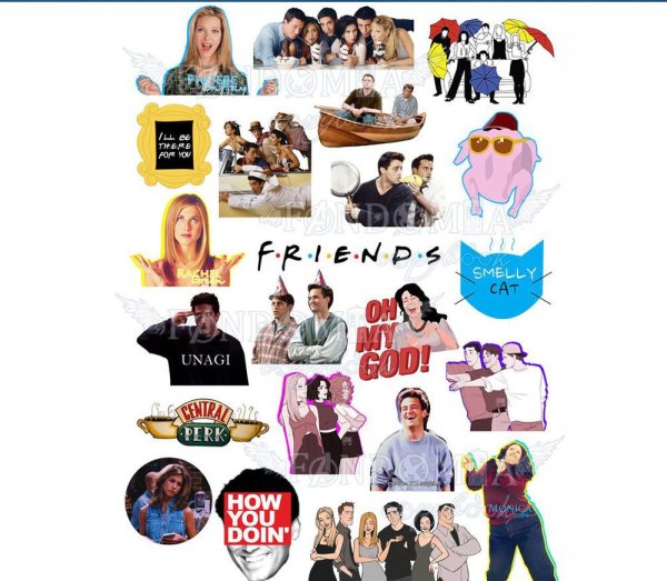 Сериал друзья Стикеры