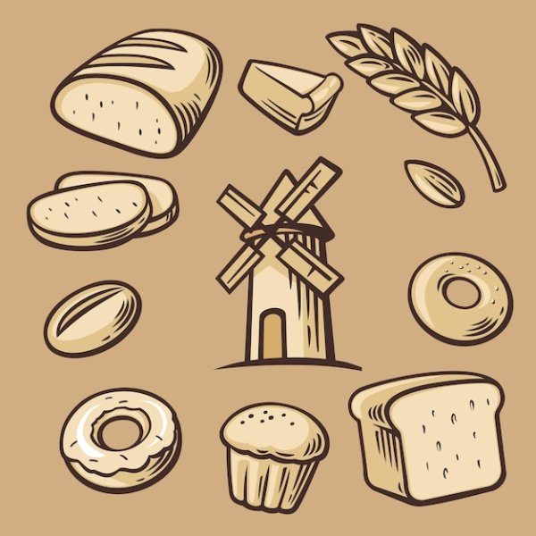 Хлеб и хлебобулочные изделия иконка