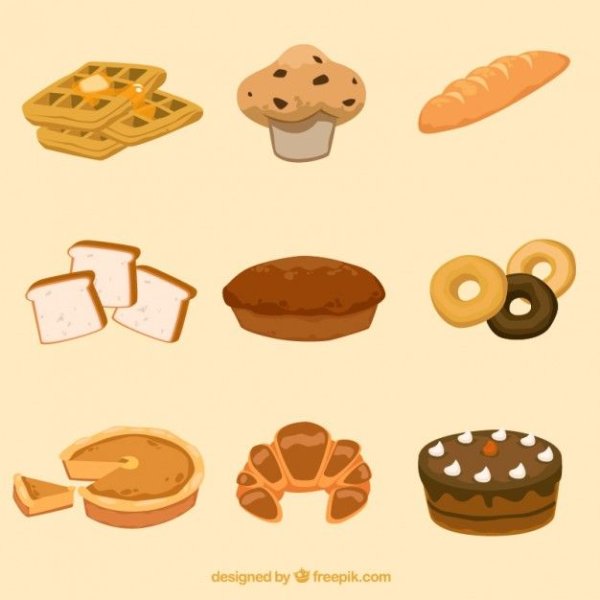 Выпечка мультяшный