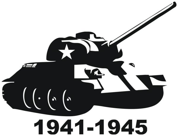 Танк т34 вектор контур