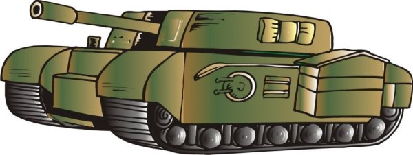 Наклейка танка