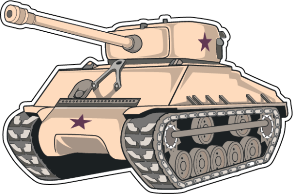 Наклейки "танки"