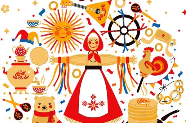 Масленица на прозрачном фоне