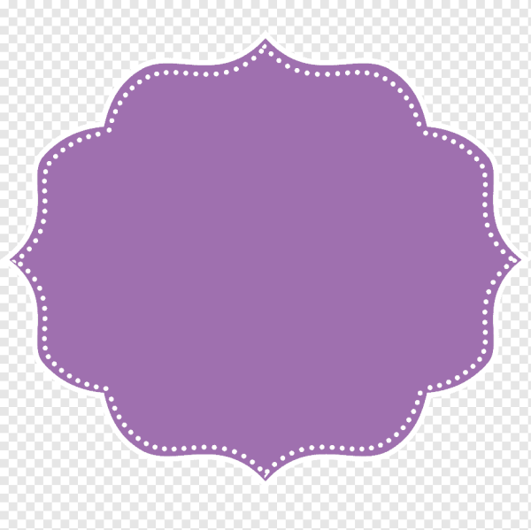 Рамка для надписи сиреневая