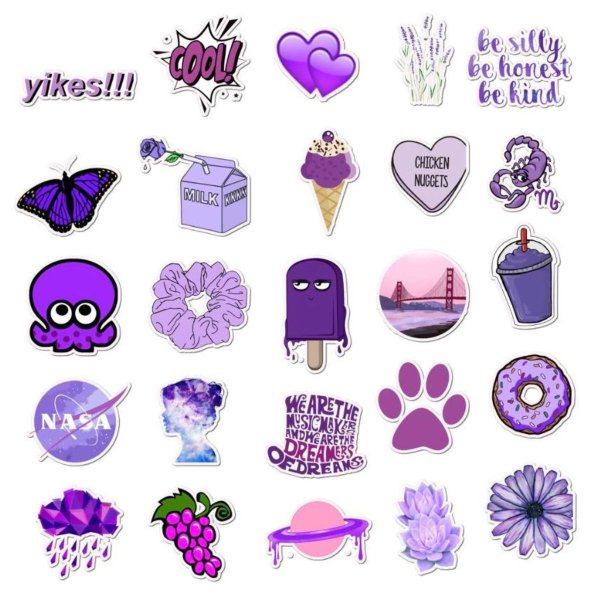 Purple Stickers