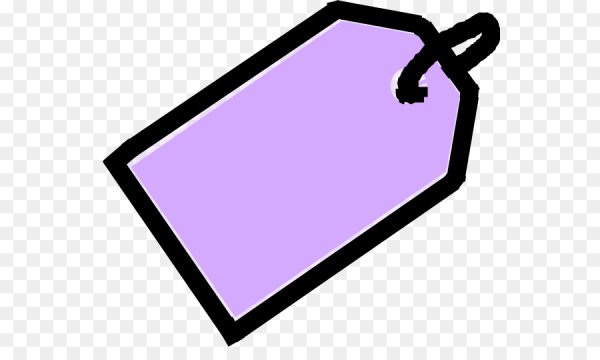 Фиолетовый стикер на прозрачном фоне