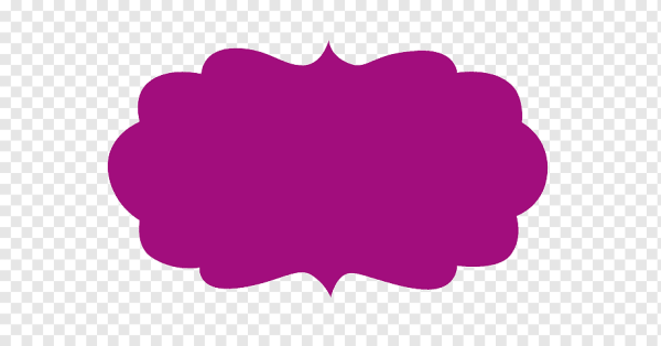 Розовое облачко для надписи