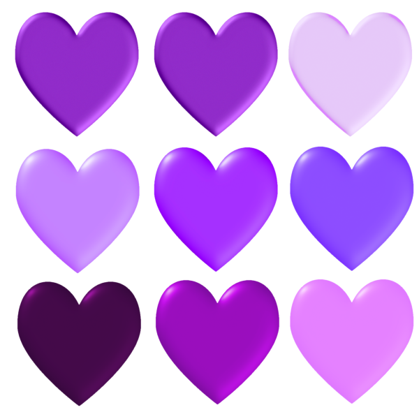 Фиолетовое сердечко