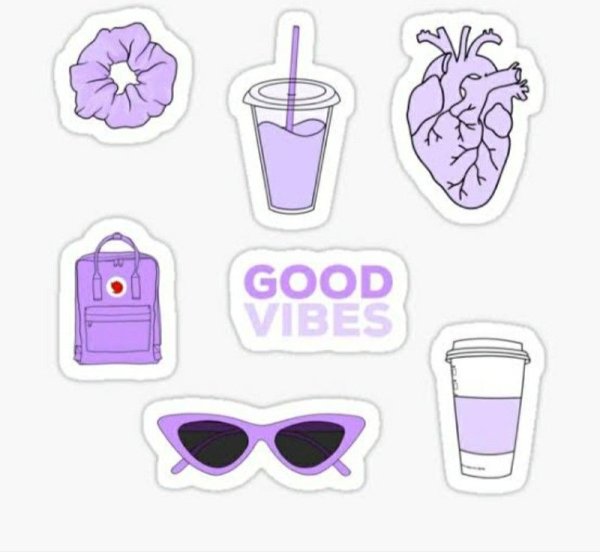 Наклейки для распечатки фиолетовые