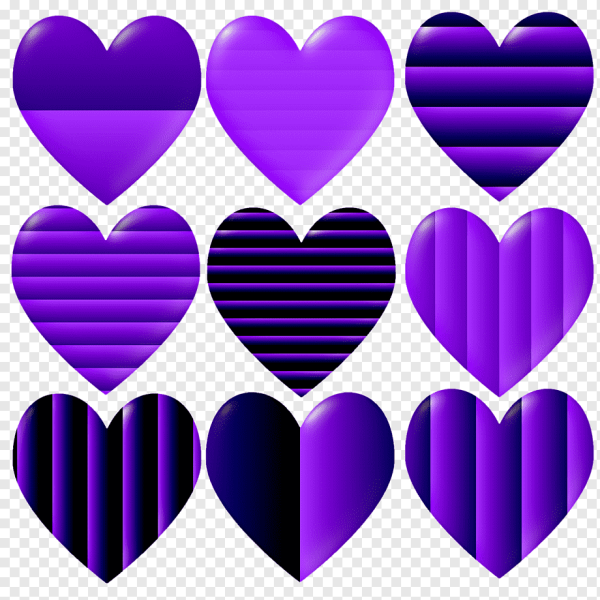 Фиолетовое сердечко