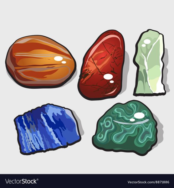 Камень минерал вектор