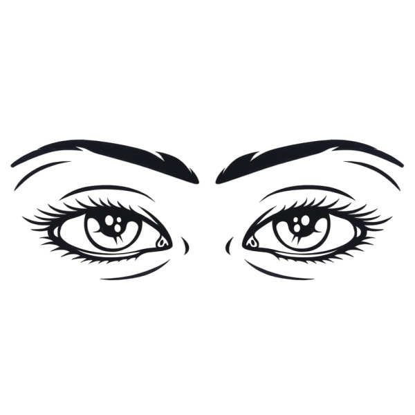 Глаза нарисованные наклейка