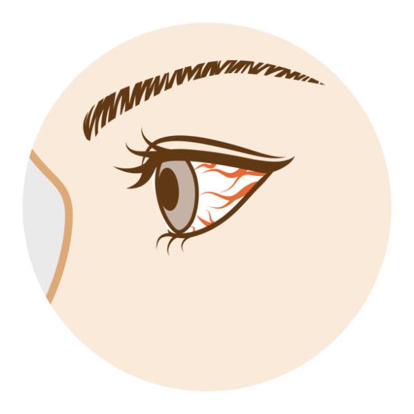 Глаз в профиль вектор