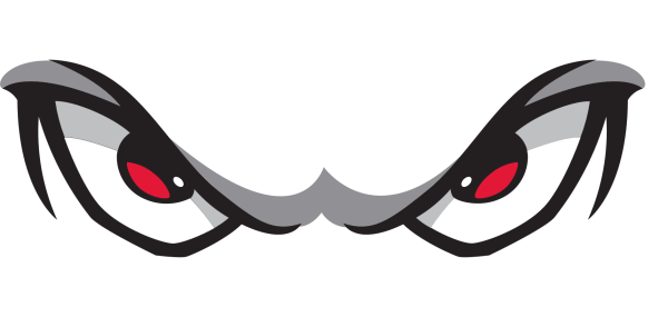 Злые мультяшные глаза