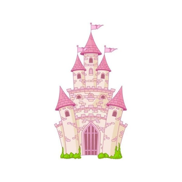 Розовый замок принцессы