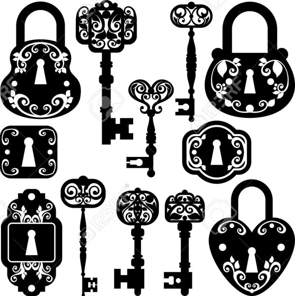 Замочек открытый и закрытый