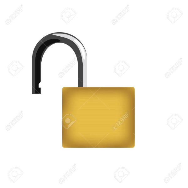 Замочек нарисованный