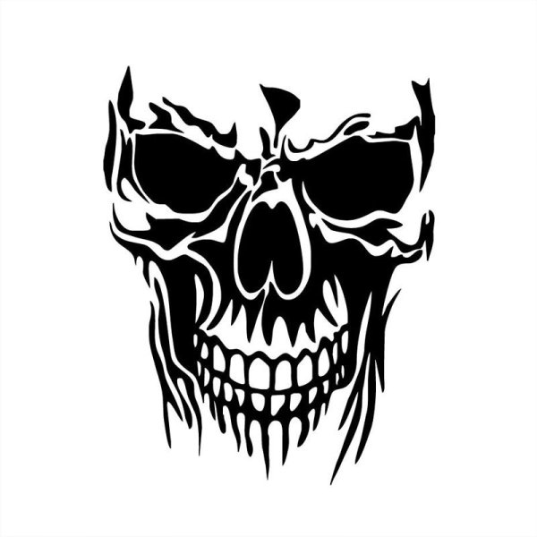 Череп трафарет