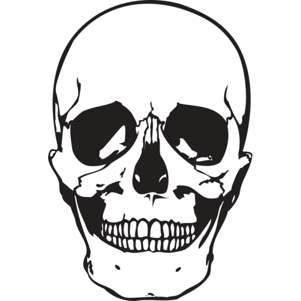 Череп наклейка