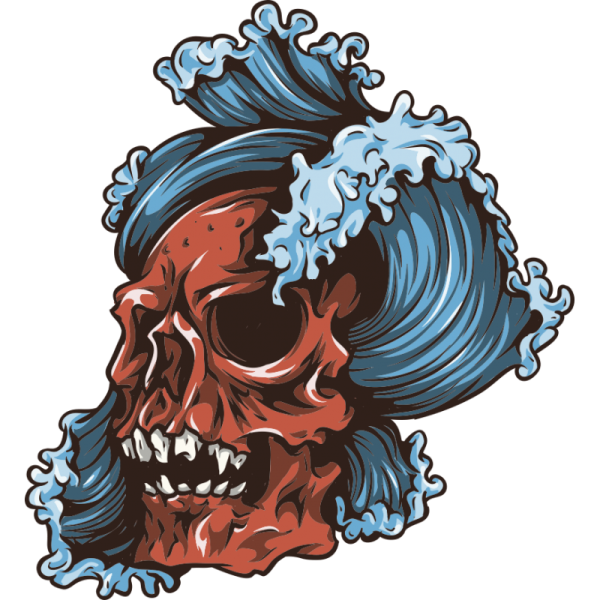 Череп наклейка