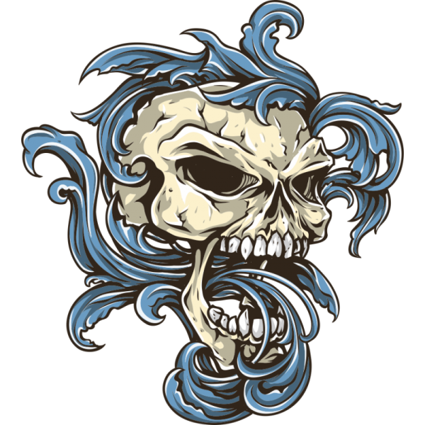 Череп наклейка