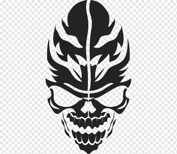 Череп наклейка