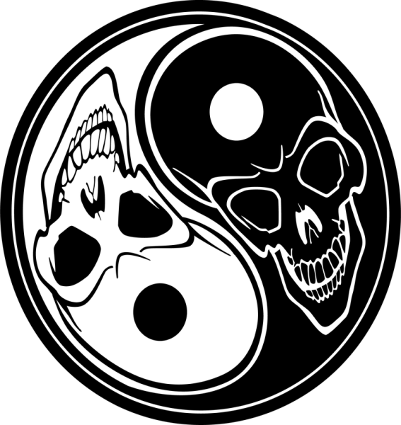 Череп наклейка