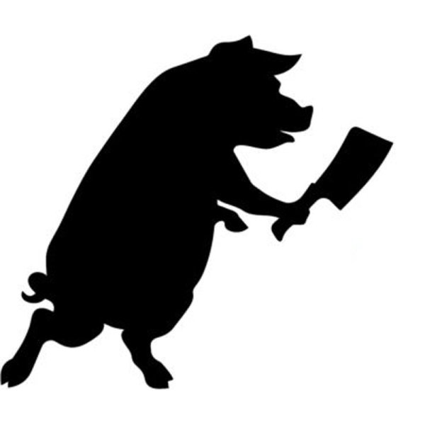 Наклейка на авто свинья