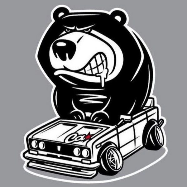 Медведь на жигулях