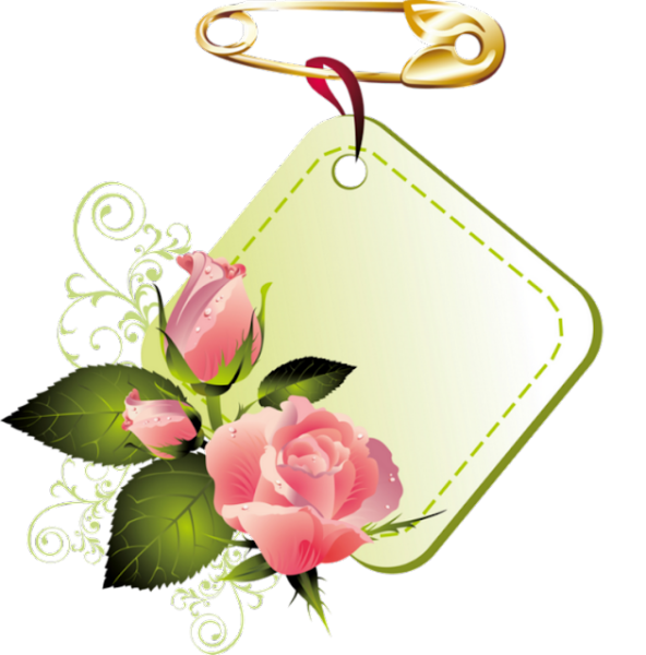 Открытка на прозрачном фоне