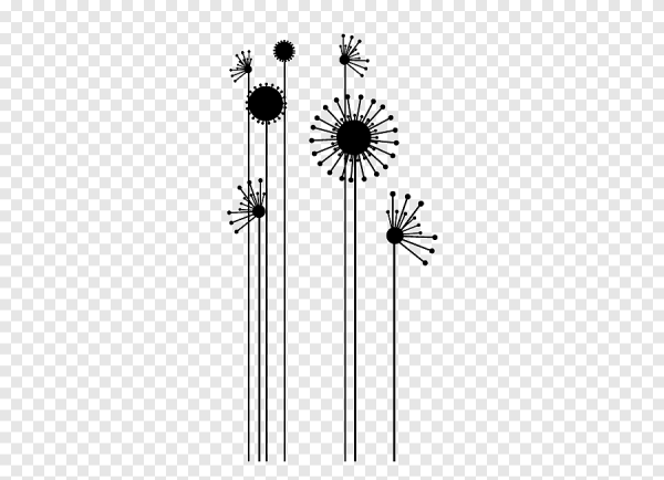 Наклейки цветы Минимализм