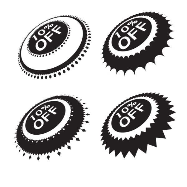 Наклейки большие