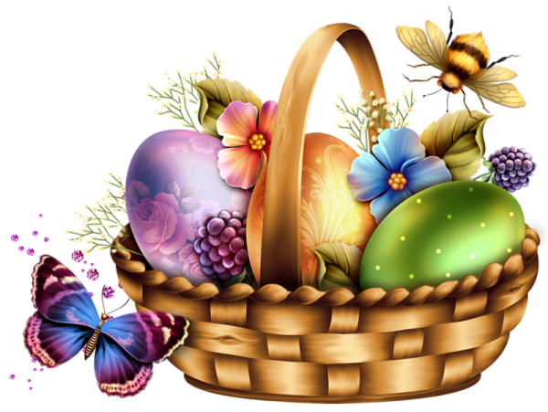 Пасха на прозрачном фоне