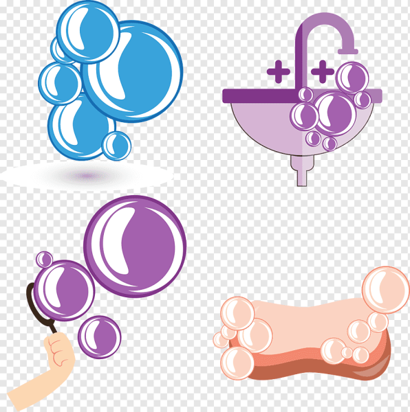 Векторные пузыри в ванной