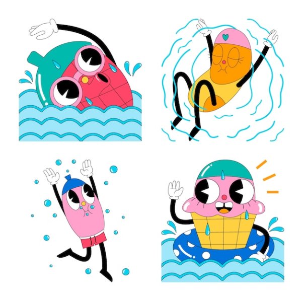 Дети в ванной иллюстрация