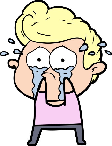 Стикер кричит