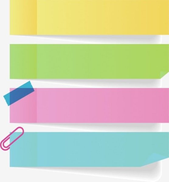 Стикер для бумаги полосочки