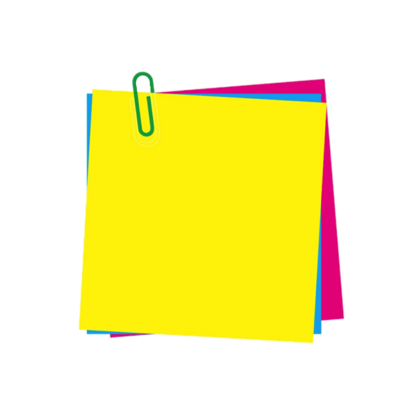 Лист со скрепкой